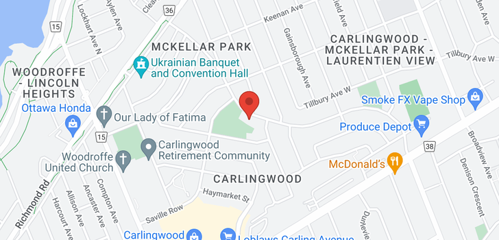 map of 580 SHERBOURNE ROAD